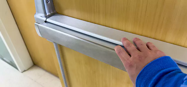 Installing a Push Bar on a Door Franklin Park